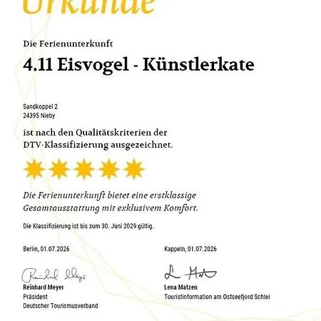 Reetdorf Geltinger Birk Kuenstlerkate Eisvogel Dom wakacyjny Nieby (Nieby, Schleswig-Flensburg)